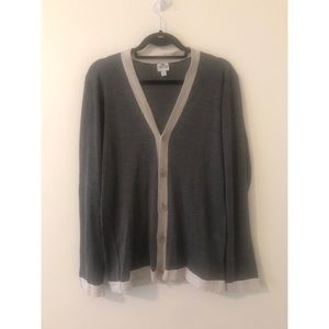 ARMANI - SILK & LINEN CARDIGAN - L
